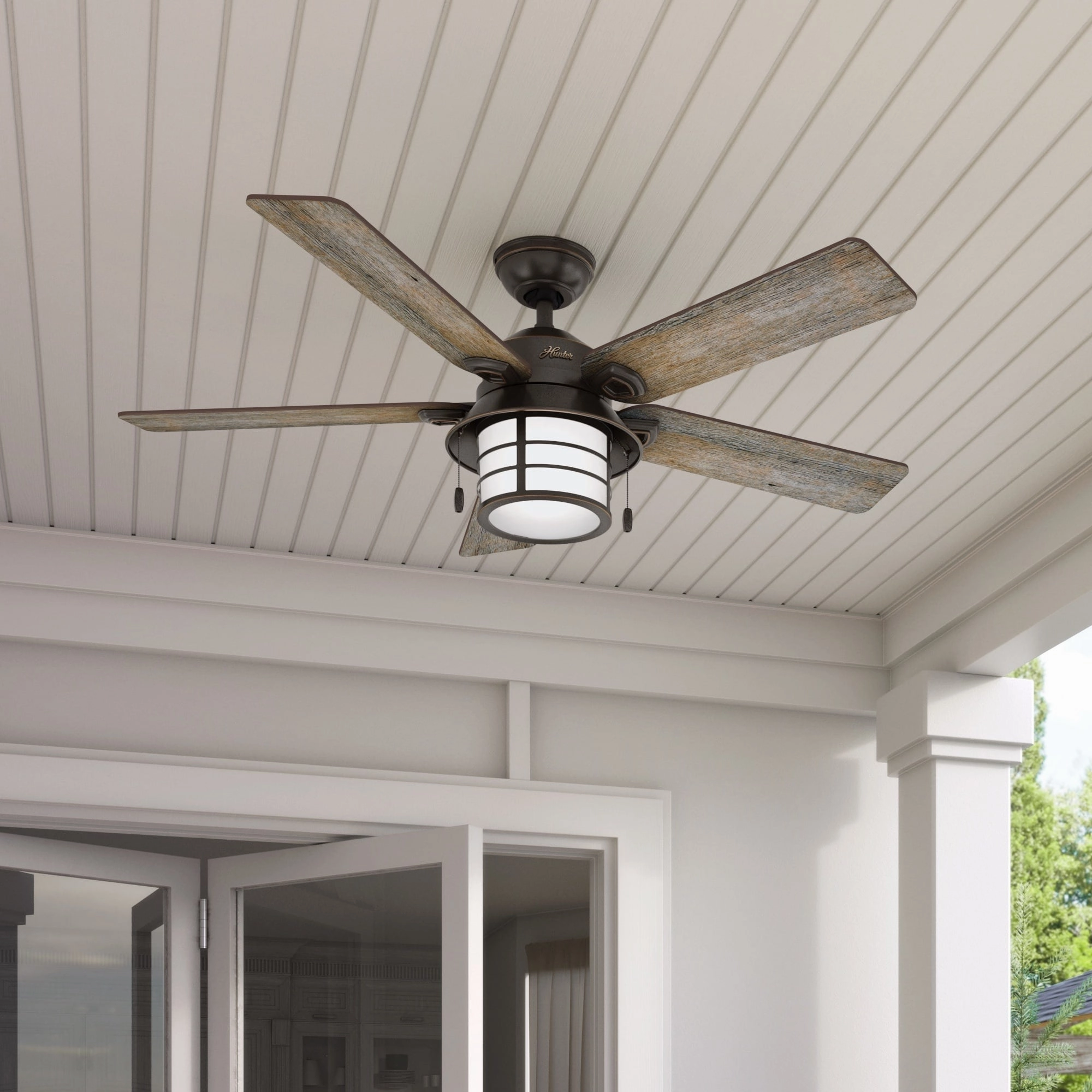 Key Biscayne 54"Ceiling Fan Onyx Bengal