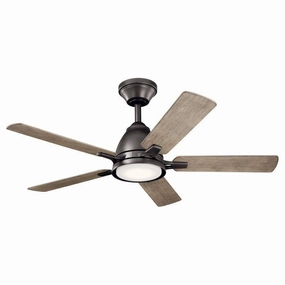 Kichler 44 Inch Arvada Fan LED quiet ceiling fans with remote control