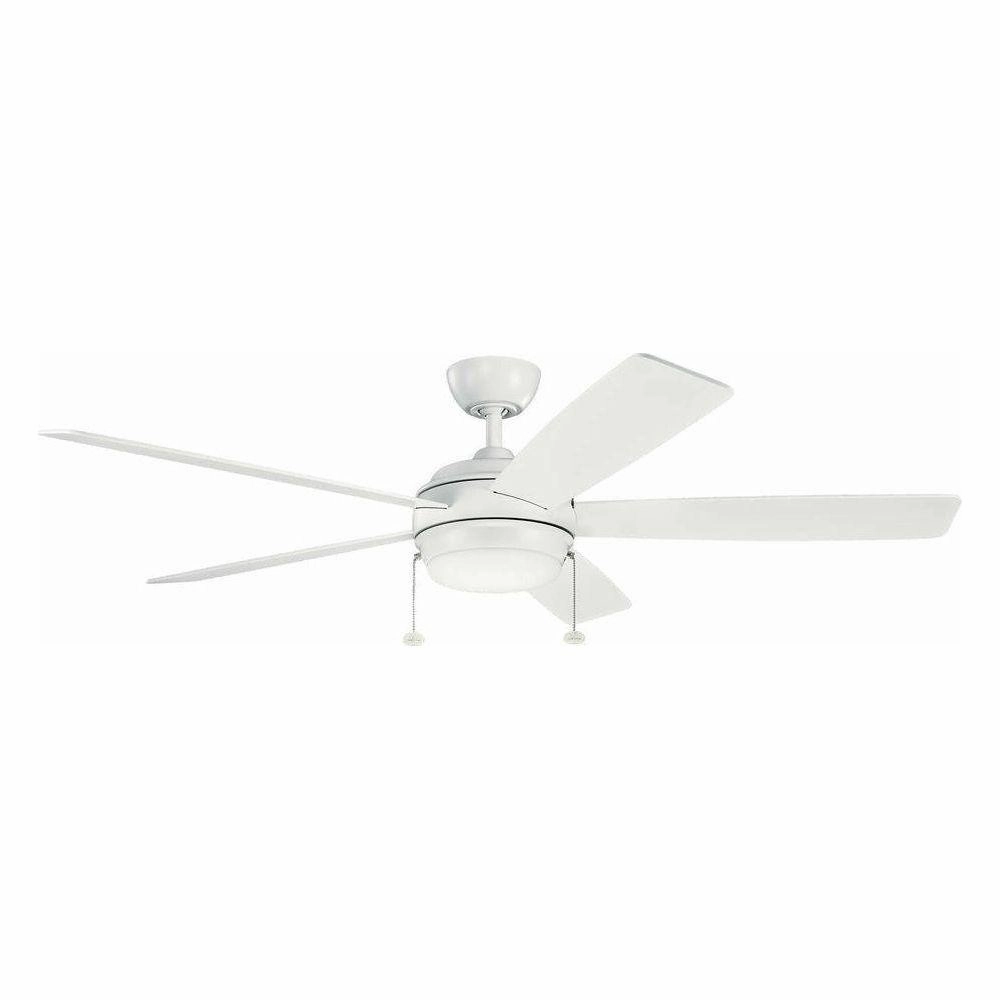 Kichler 60 Inch Starkk Fan LED quiet ceiling fans with remote control