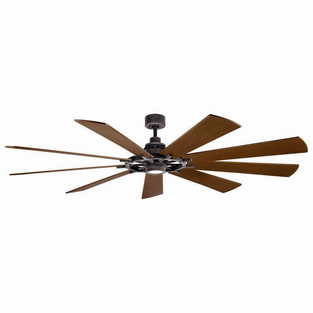 Kichler 85 Inch Gentry XL Fan LED quiet ceiling fans with remote control