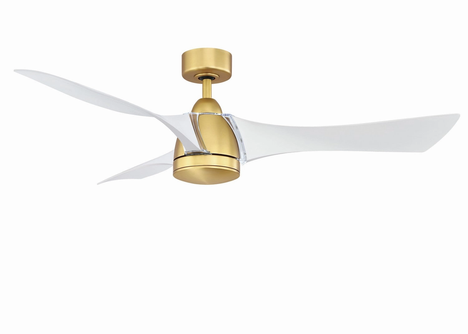Klear 56"Ceiling Fan Brushed Satin Brass