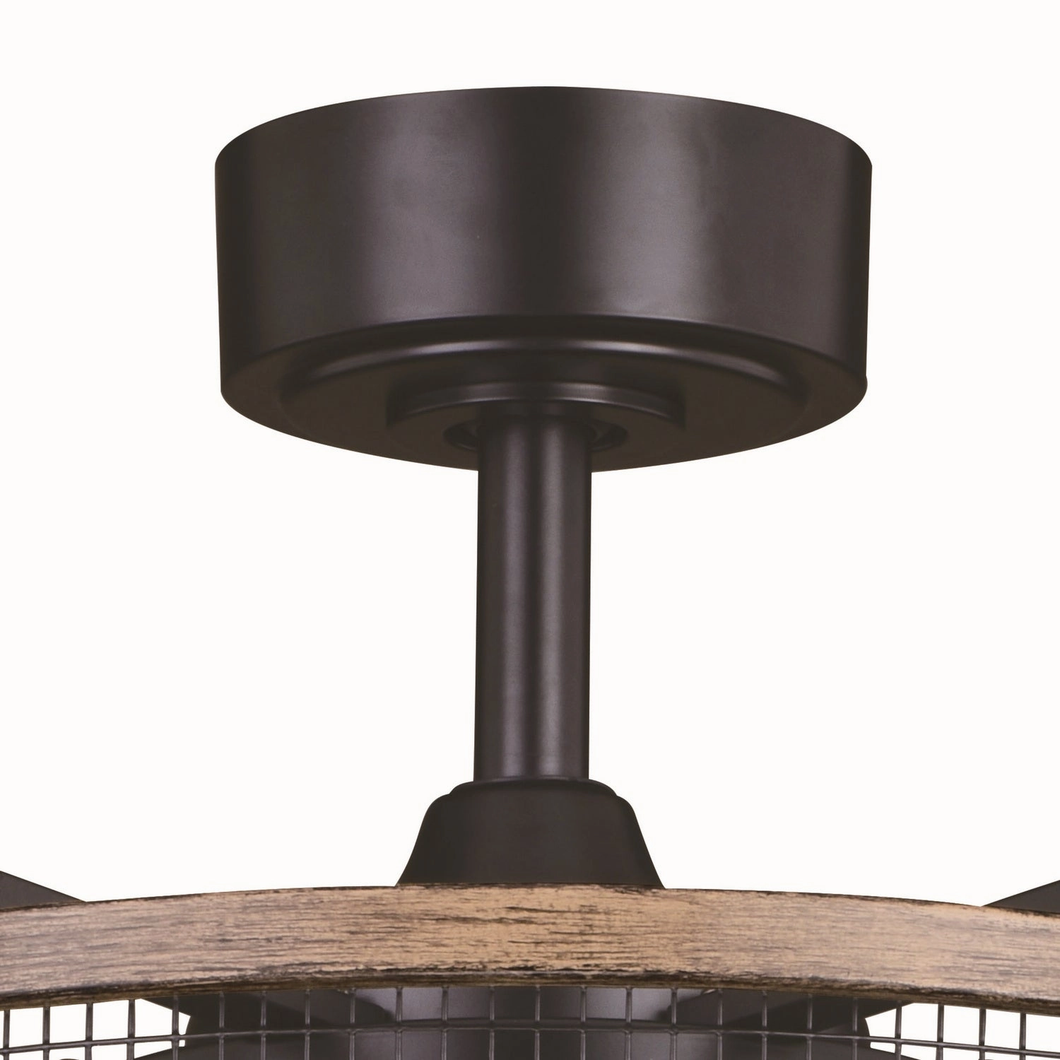 Kodiak 21"Ceiling Fan Black and Burnished Teak