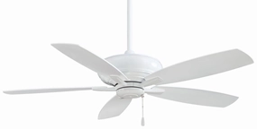 Kola 52"Ceiling Fan White sleek design electric fans for modern homes