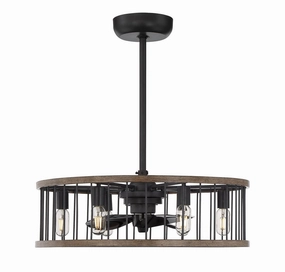Kona Six Light Fan D'lier Sapele reliable fans for apartment and office
