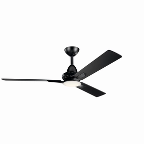 Kosmus 52"Ceiling Fan Satin Black modern medium fans for everyday cooling