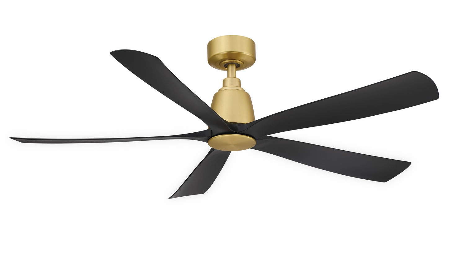 Kute5 52 52"Ceiling Fan Brushed Satin Brass home cooling fans in medium size