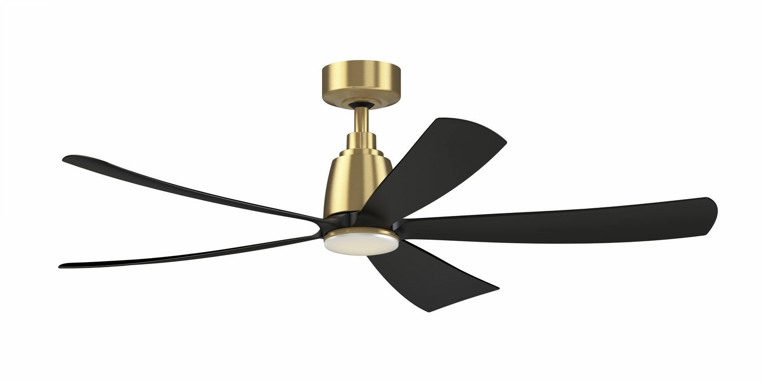 Kute5 52 52"Ceiling Fan Brushed Satin Brass