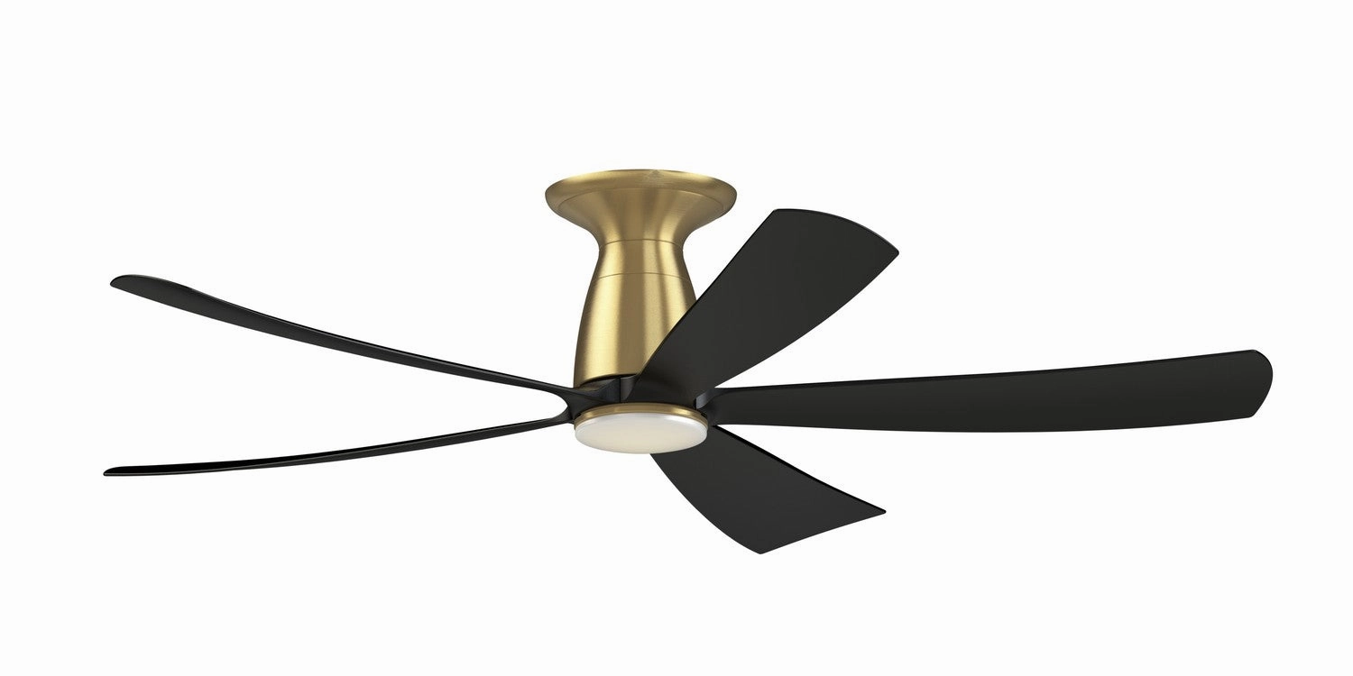 Kute5 52 52"Ceiling Fan Brushed Satin Brass