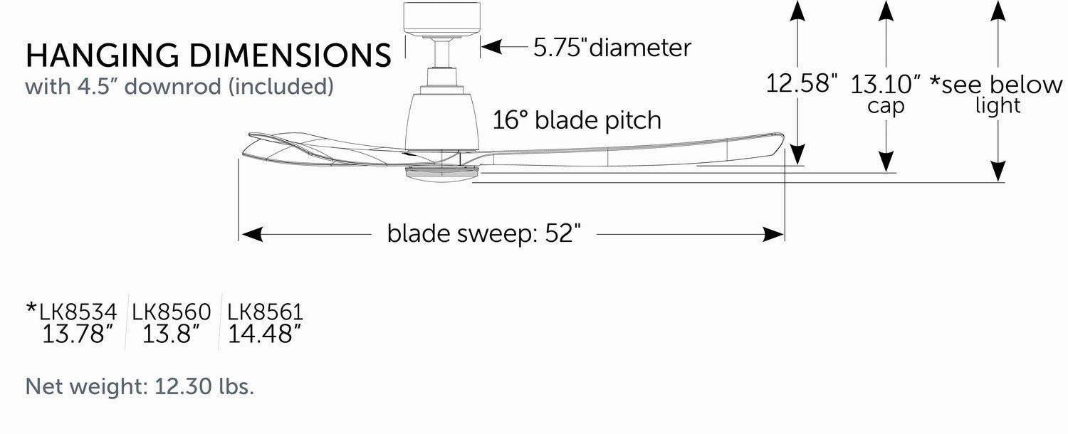 Kute 52 52"Ceiling Fan Matte Greige