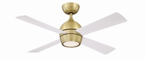 Kwad 44 44"Ceiling Fan Brushed Satin Brass portable small fans for everyday use