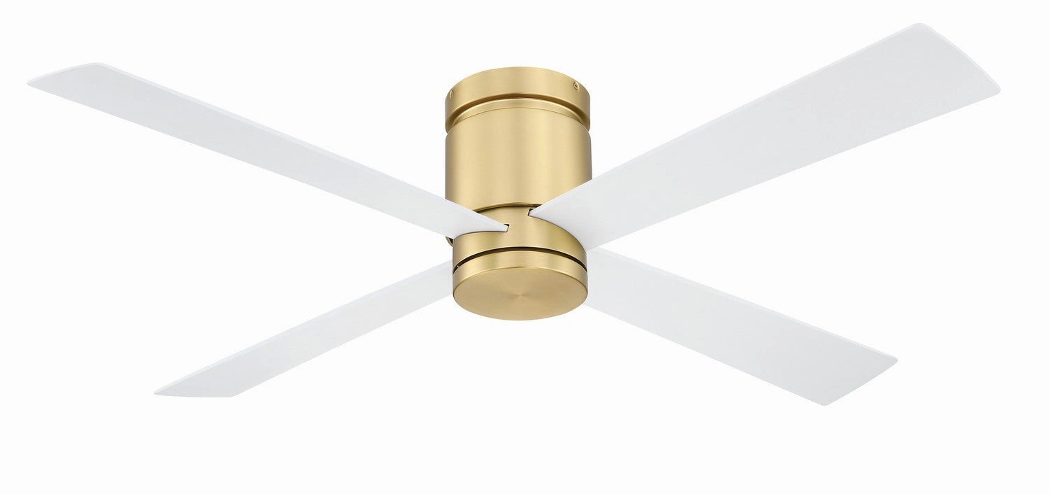 Kwartet 52"Ceiling Fan Brushed Satin Brass