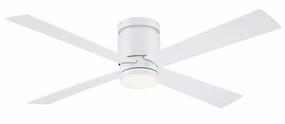 Kwartet 52"Ceiling Fan Matte White energy-efficient medium fans with remote