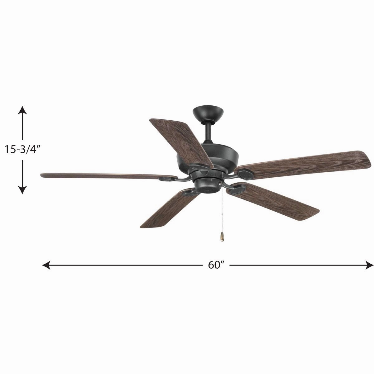 Lakehurst 60" Ceiling Fan Forged Black