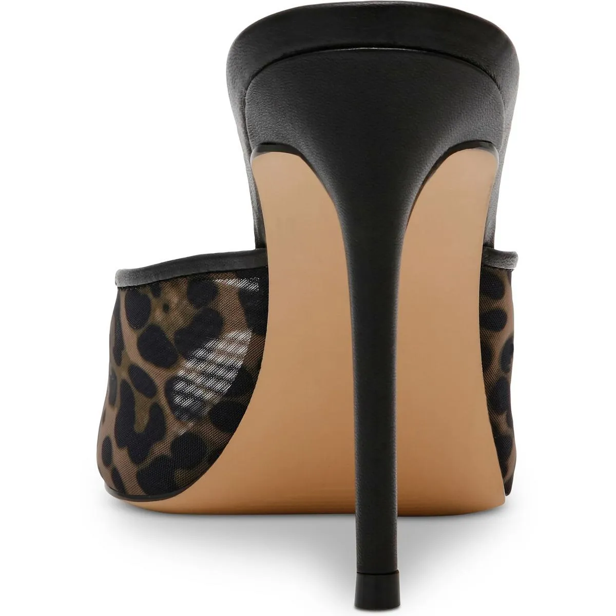 LATISHA Womens Animal Print Leather Slide