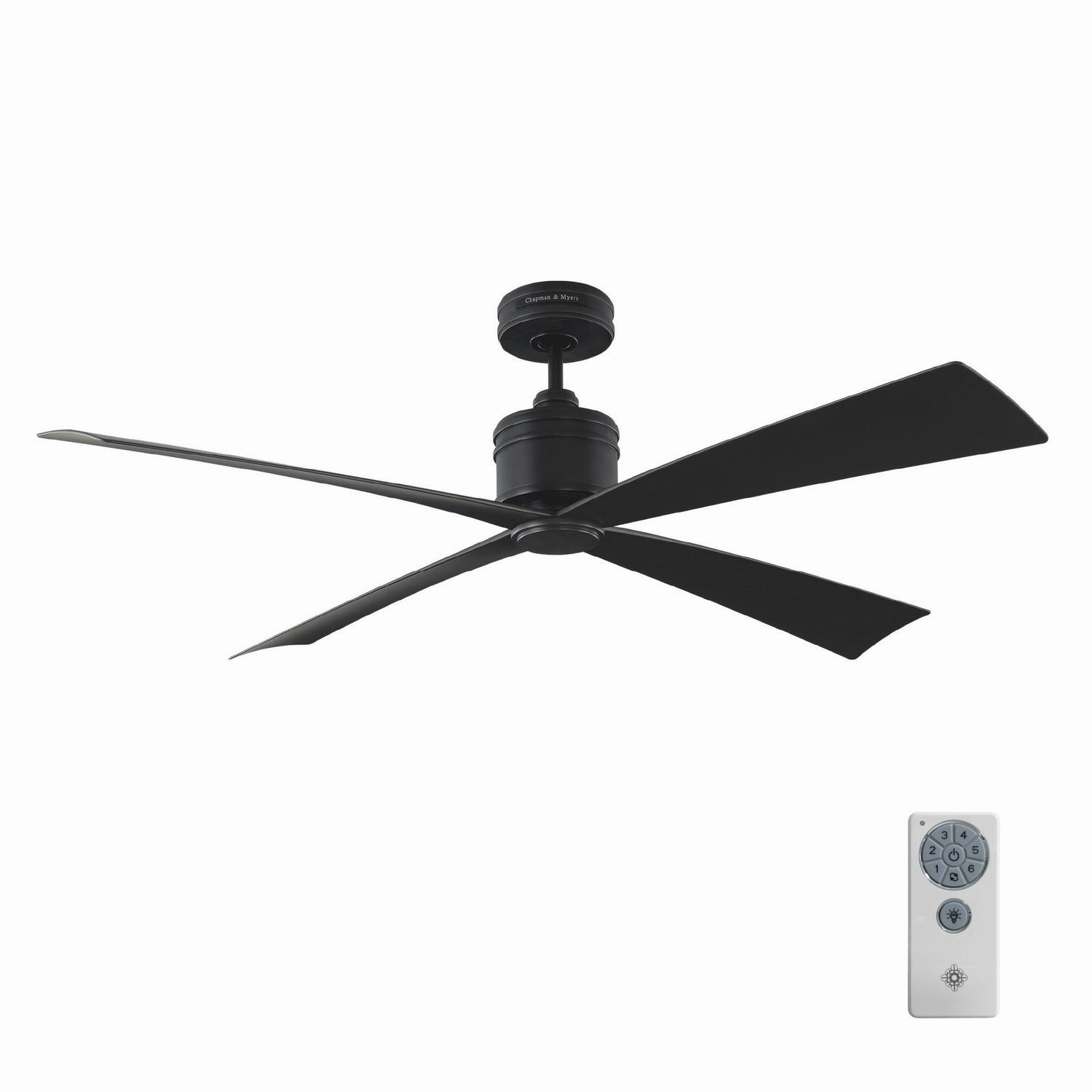 Launceton 56"Ceiling Fan Midnight Black