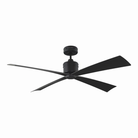 Launceton 56"Ceiling Fan Midnight Black portable medium fans with handle design