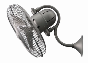 Laura 16"Wall Fan Brushed Nickel portable electric fans for dorm rooms