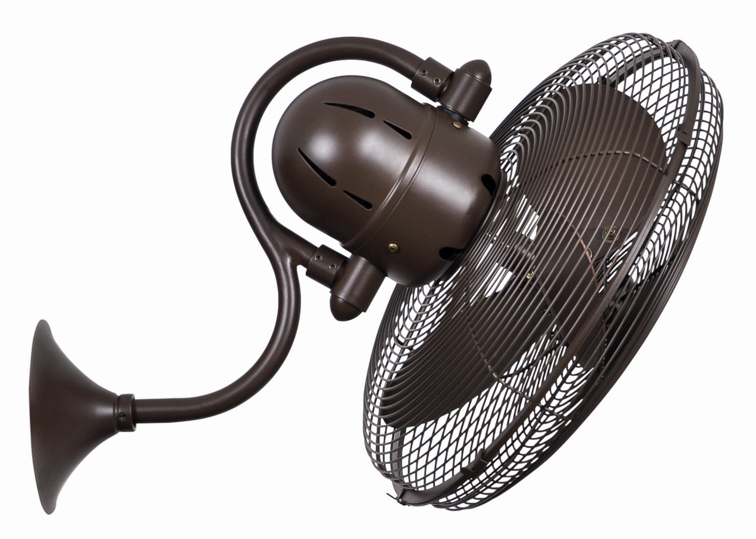 Laura 16"Wall Fan Textured Bronze