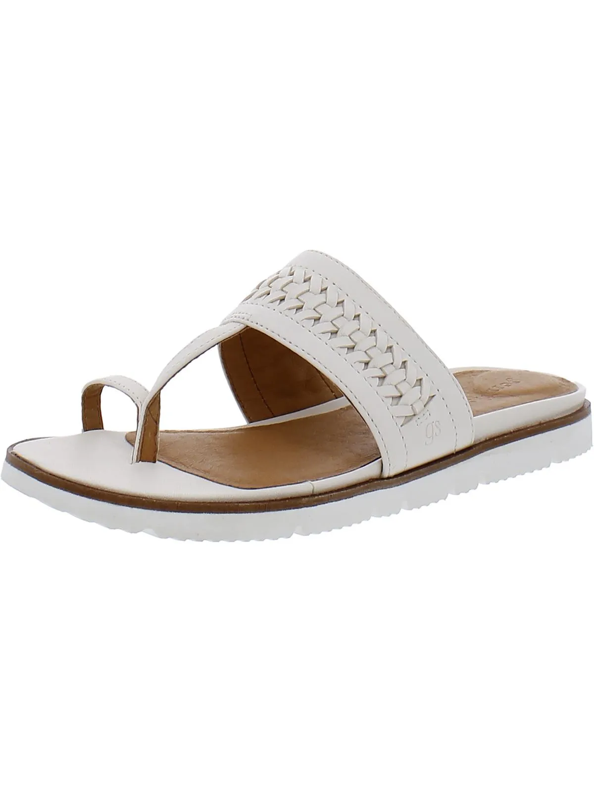 Lavern Womens Leather Slip On Flatform Sandals ecco Shoes