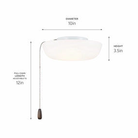 LED Fan Light Kit White low-noise fans for peaceful environments