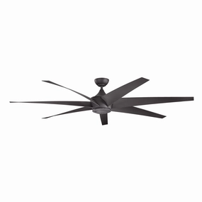 Lehr 80"Ceiling Fan Distressed Black large electric fans for spacious rooms