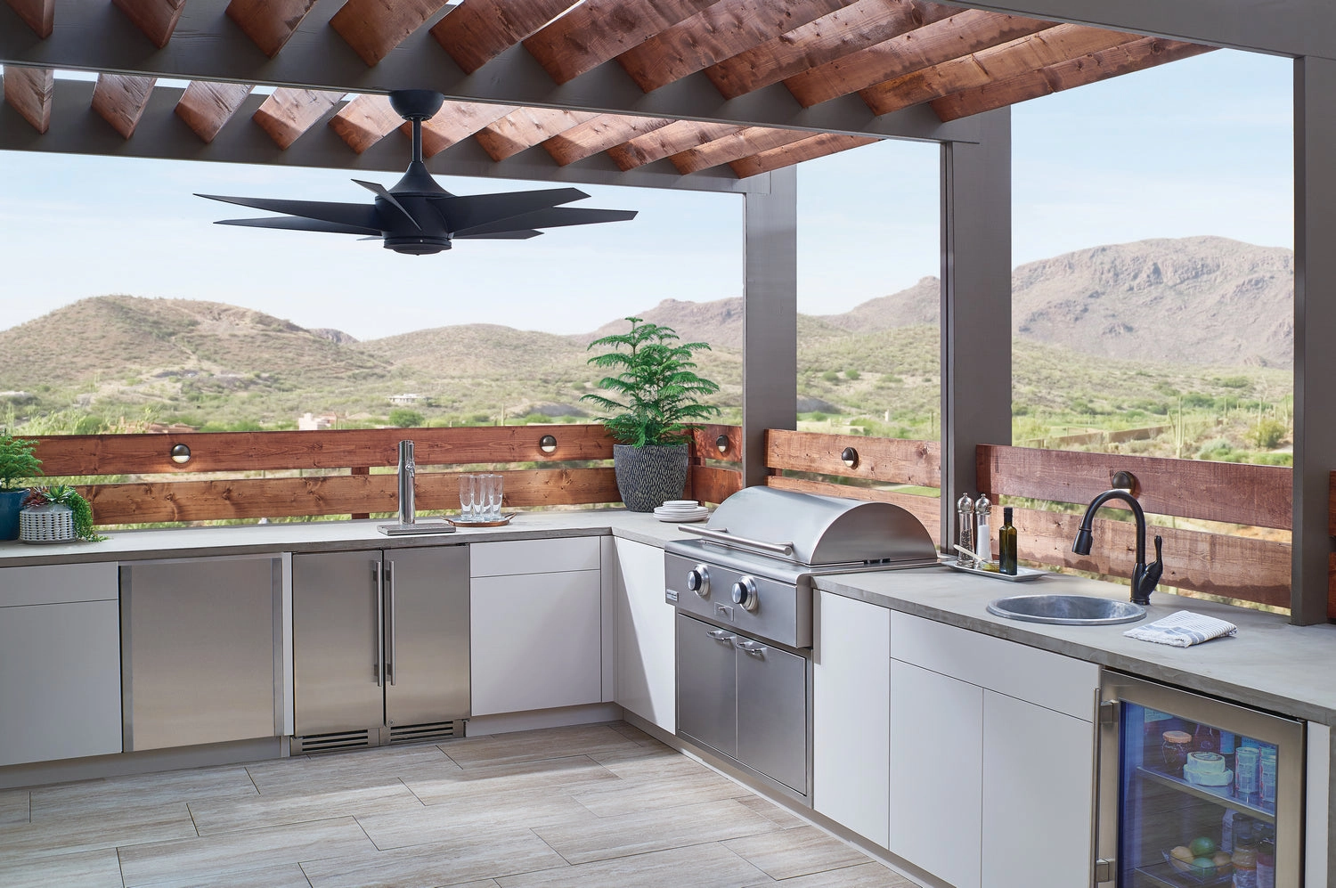 Lehr Ii 54"Ceiling Fan Distressed Black