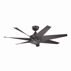 Lehr Ii 54"Ceiling Fan Distressed Black lightweight fans for moving around easily