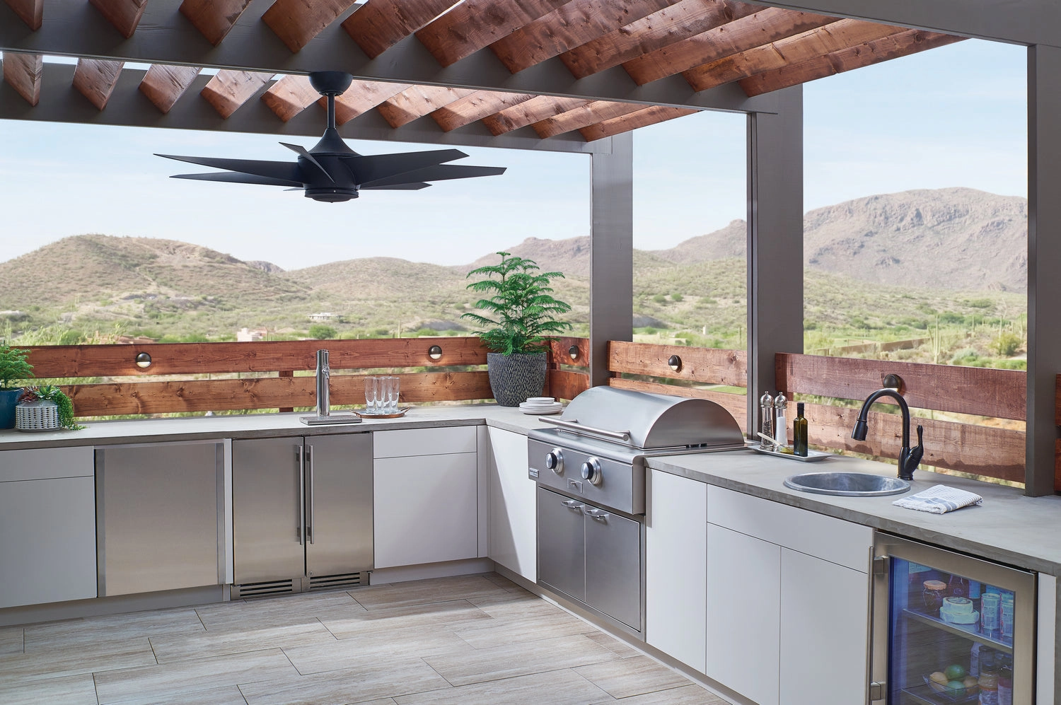 Lehr Ii 54"Ceiling Fan Distressed Black