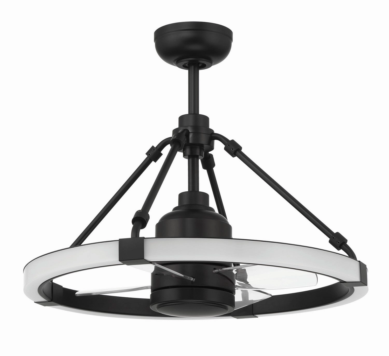 Levy 19"Ceiling Fan Flat Black best small fans for home and travel