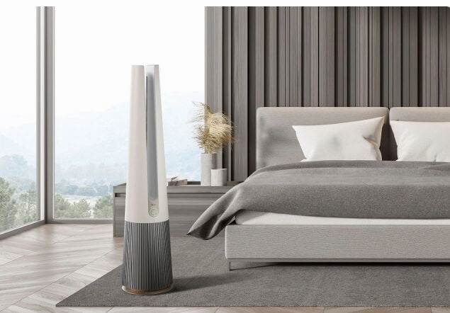 LG FS15GPBK0 PuriCare AeroTower 2-in-1 Air Purifying Fan HIT (Beige)