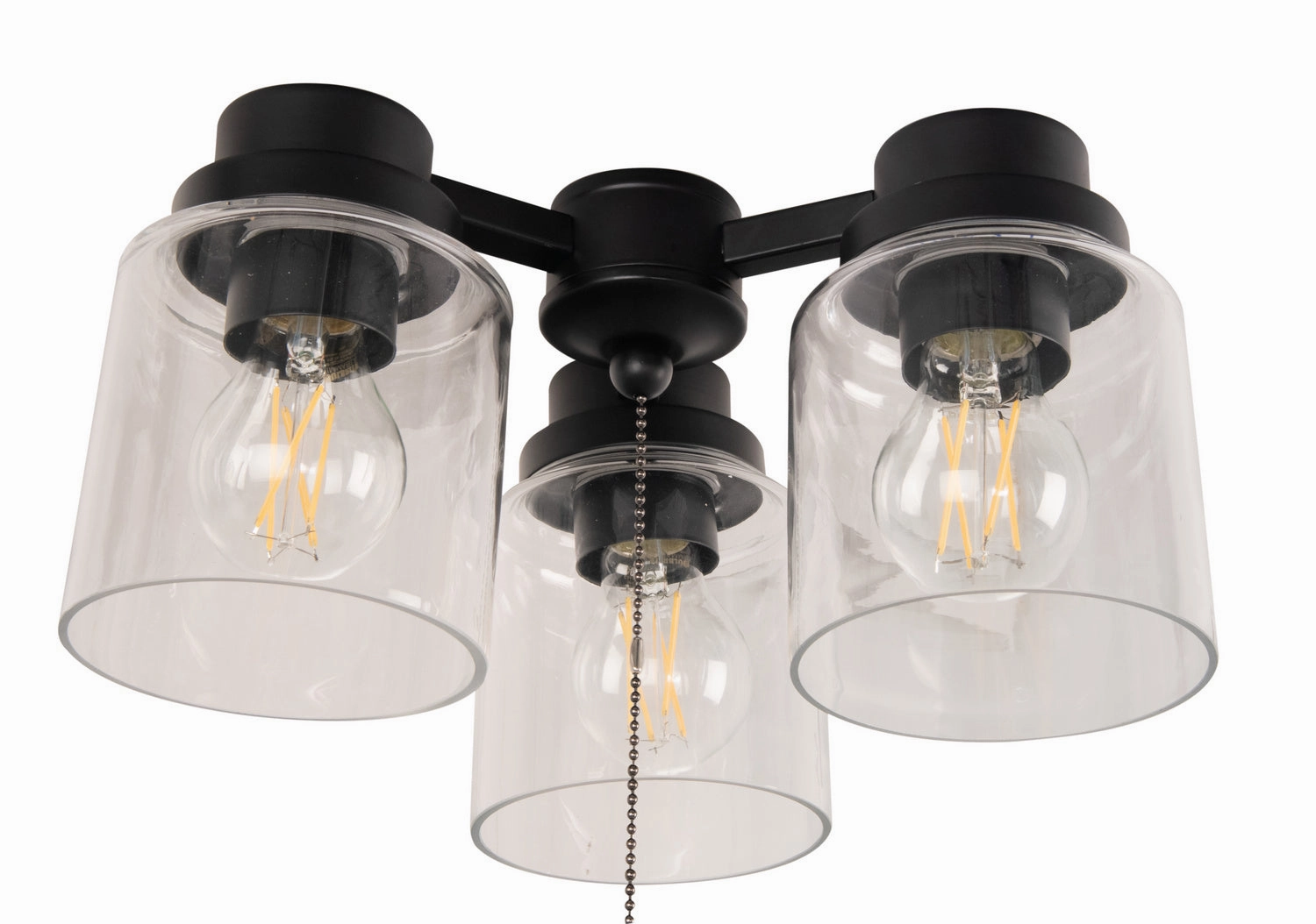 Light Kit-Armed LED Ceiling Fan Light Kit Flat Black adjustable fans for targeted cooling
