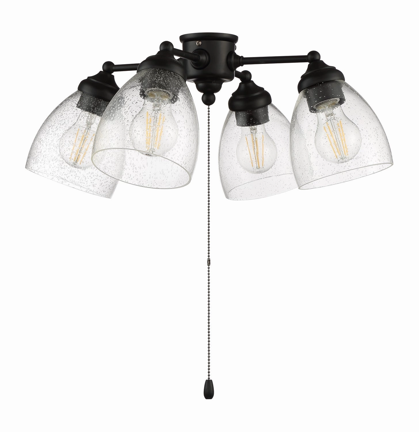 Light Kit-Armed LED Fan Light Kit Flat Black high-speed electric fans for better airflow