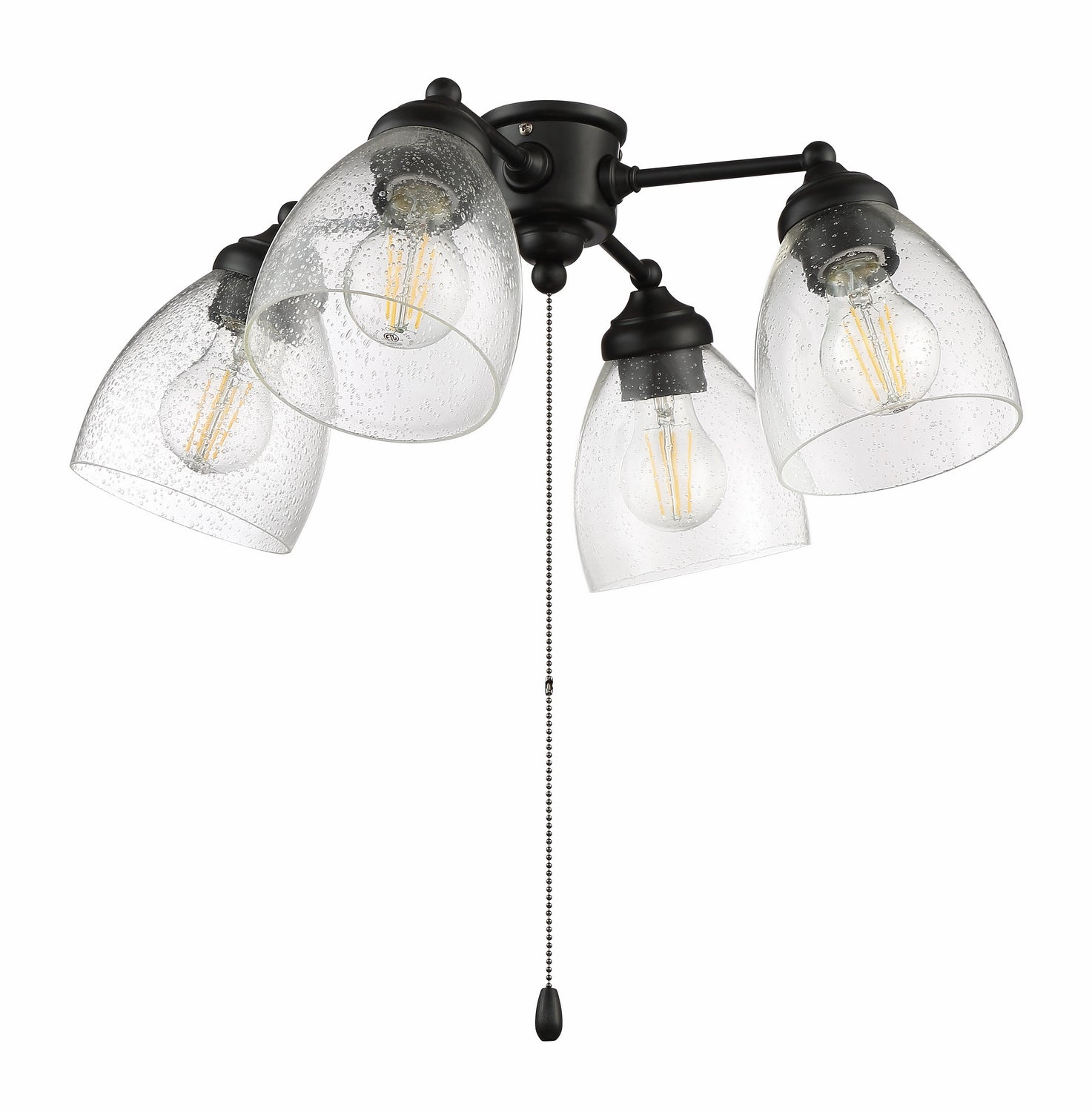 Light Kit-Armed LED Fan Light Kit Flat Black