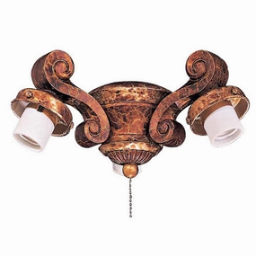 Light Kits Three Light Fan Light Kit Golden Bronze multi-speed fans with easy controls