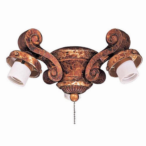 Light Kits Three Light Fan Light Kit Golden Bronze multi-speed fans with easy controls