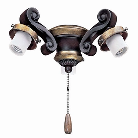 Light Kits Three Light Fan Light Kit Golden Walnut quiet electric fans for home use
