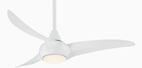 Light Wave 44" 44"Ceiling Fan White home fans with built-in timer settings