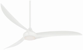Light Wave 65" 65"Ceiling Fan White home fans with built-in timer settings