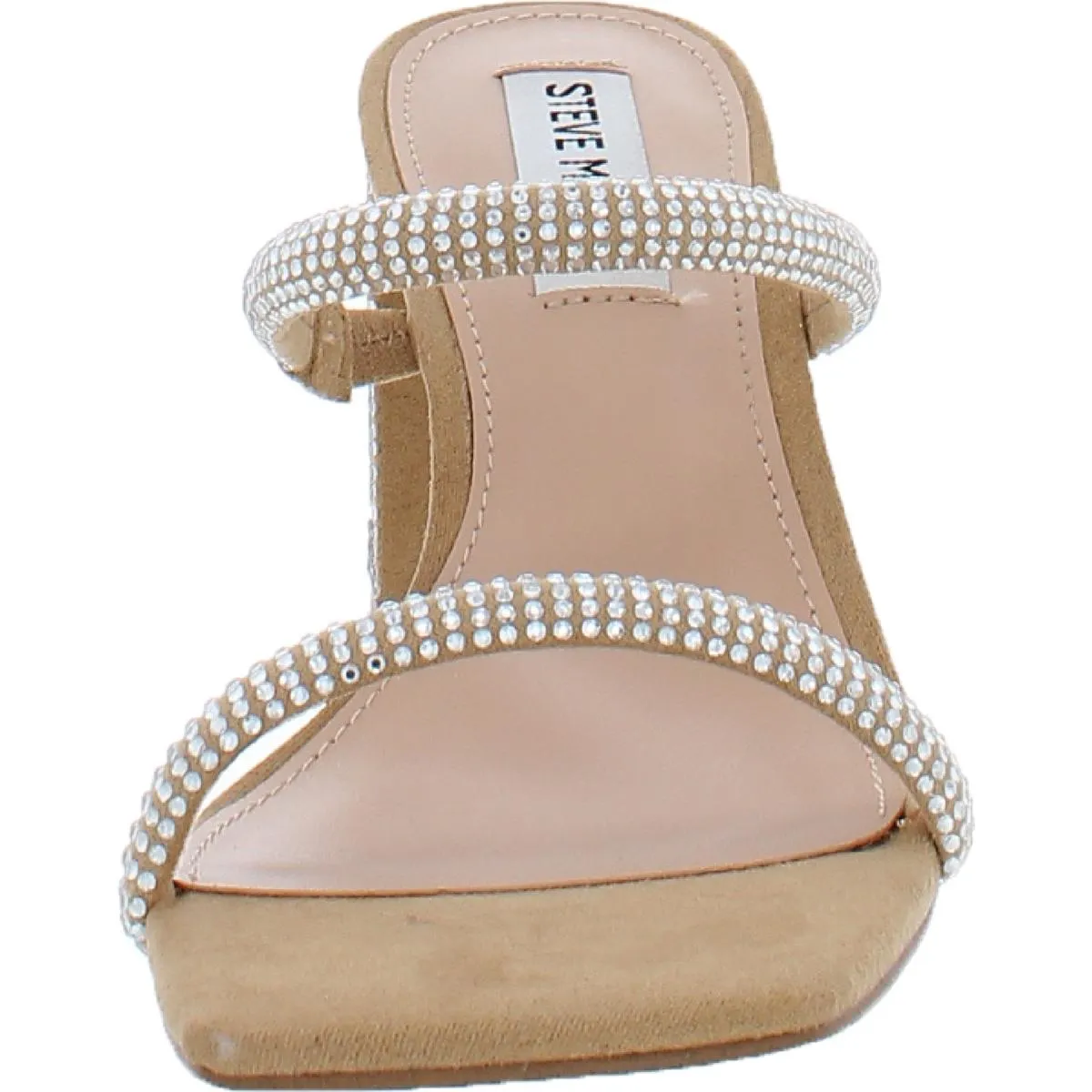 Lilah Womens Rhinestone Slide Heels