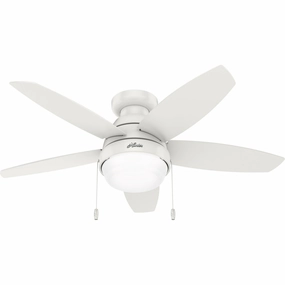 Lilliana 44"Ceiling Fan Fresh White quiet small fans for desk or nightstand