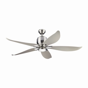 Lily 56"Ceiling Fan Brushed Steel energy-efficient fans for everyday cooling