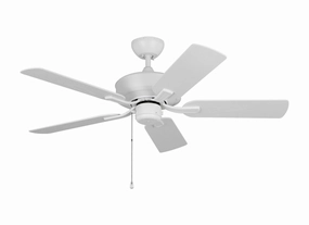 Linden 44" Ceiling Fan Matte White outdoor exterior fans for patio cooling