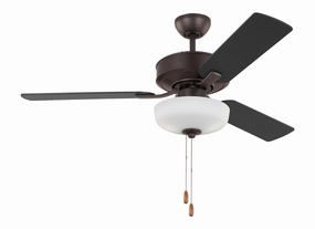 Linden 48" Ceiling Fan Bronze best small fans for home and travel