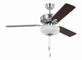 Linden 48" Ceiling Fan Brushed Steel affordable cooling fans for summer