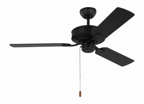 Linden 48" Ceiling Fan Midnight Black best small fans for home and travel