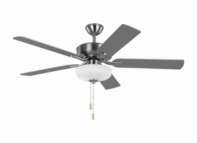 Linden 52" Ceiling Fan Brushed Steel reliable fans for apartment and office