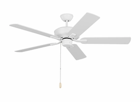 Linden 52" Ceiling Fan Matte White best electric fans for daily use