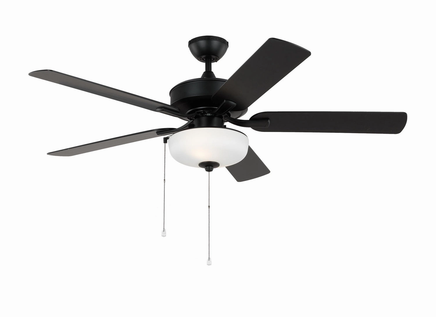 Linden 52" Ceiling Fan Midnight Black lightweight fans for moving around easily