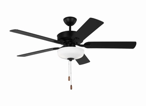 Linden 52" Ceiling Fan Midnight Black affordable medium fans for summer