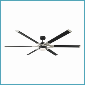 Loft 72"Ceiling Fan Midnight Black stylish medium fans for contemporary homes